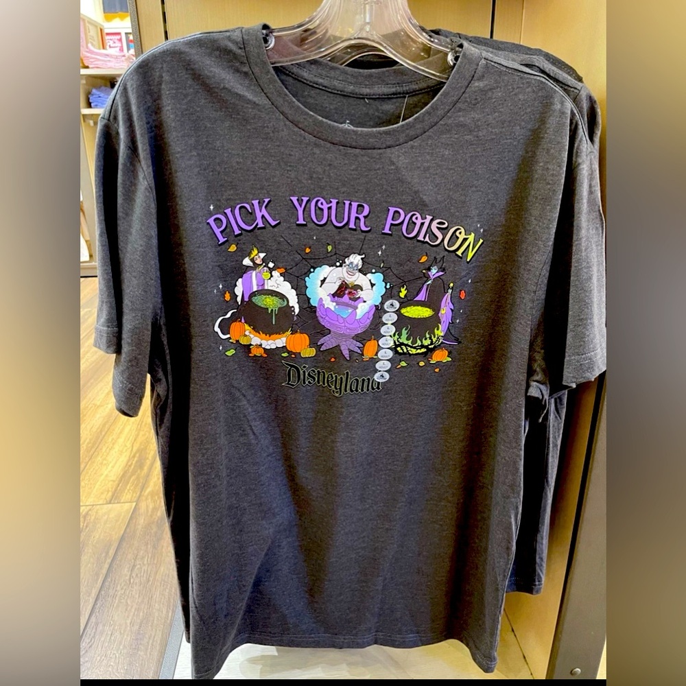 Disney Parks Halloween Pick Your Poison Villains Shirt Adult  2025 Xsmall NWOT